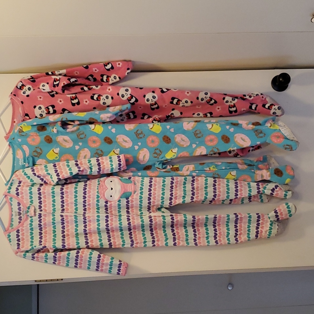3 full zipper fleece sleepers